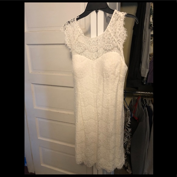 Kensie White Lace Dress - Picture 2 of 2